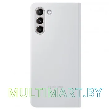 Чехол Samsung Smart LED View Cover для Galaxy S21 (серый) картинка 3